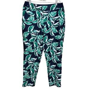 Tommy Bahama Everyday Active Pants Women's Medium Tropical Leaf Print Pull-On